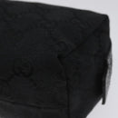 GUCCI GG Canvas Pouch Black 29596 Auth sw168-15