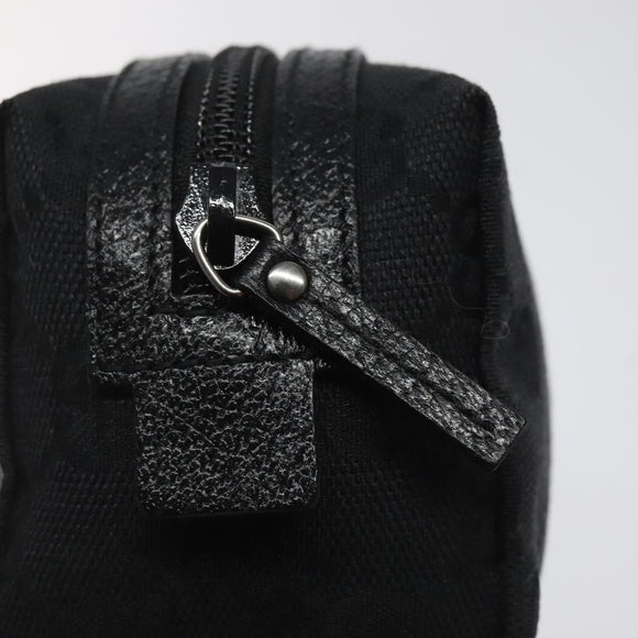 GUCCI GG Canvas Pouch Black 29596 Auth sw168