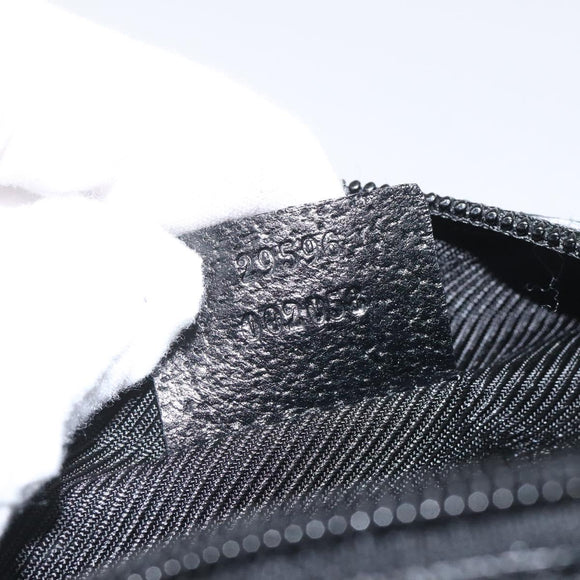 GUCCI GG Canvas Pouch Black 29596 Auth sw168