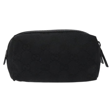 GUCCI GG Canvas Pouch Black 29596 Auth sw168 - 0