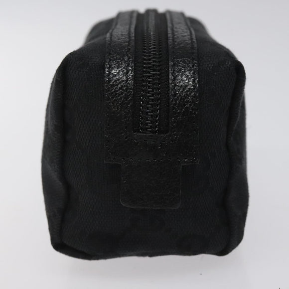 GUCCI GG Canvas Pouch Black 29596 Auth sw168