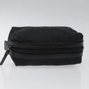 GUCCI GG Canvas Pouch Black 29596 Auth sw168-5
