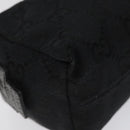 GUCCI GG Canvas Pouch Black 29596 Auth sw168-14
