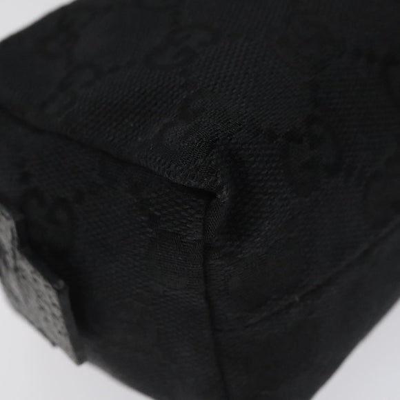 GUCCI GG Canvas Pouch Black 29596 Auth sw168