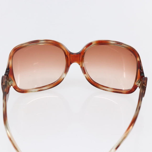BALENCIAGA Sunglasses Plastic Brown Auth SW1680