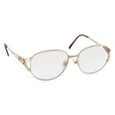 SAINT LAURENT Glasses metal Gold Auth SW1682-1