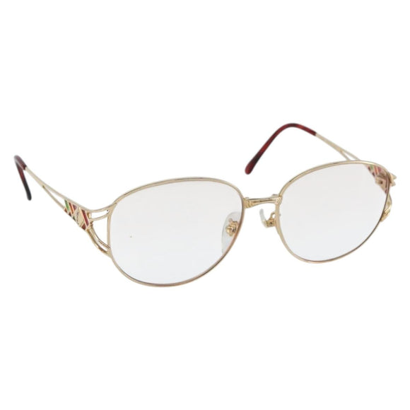 SAINT LAURENT Glasses metal Gold Auth SW1682