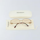 SAINT LAURENT Glasses metal Gold Auth SW1682-12