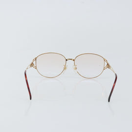 SAINT LAURENT Glasses metal Gold Auth SW1682 - 0