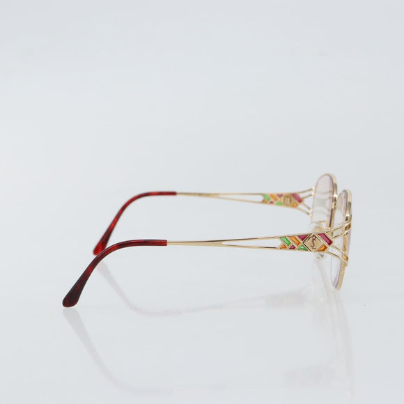 SAINT LAURENT Glasses metal Gold Auth SW1682