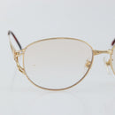 SAINT LAURENT Glasses metal Gold Auth SW1682-5