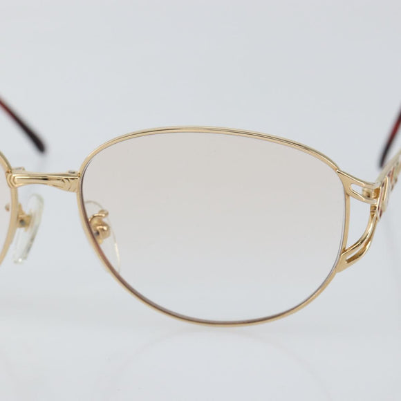 SAINT LAURENT Glasses metal Gold Auth SW1682
