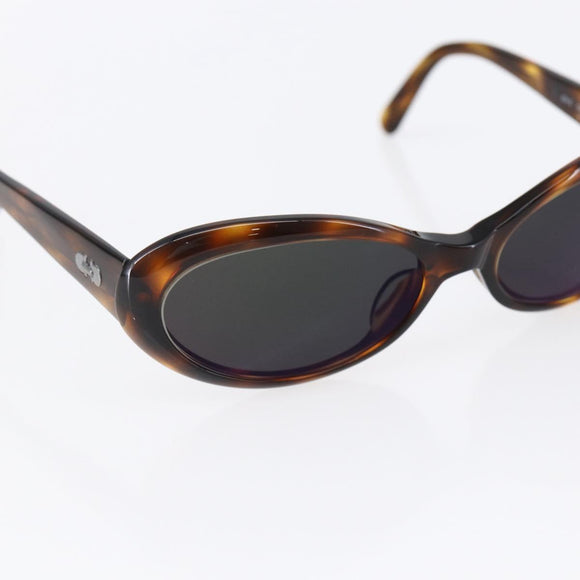 Salvatore Ferragamo Gancini Sunglasses Plastic Brown Auth SW1683