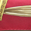 HERMES Carre 90 Scarf ""ETRIERS"" Silk Bordeaux Auth SW1684-6