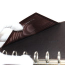 FENDI Zucca Canvas Planner Black Brown Auth sw1689V-10