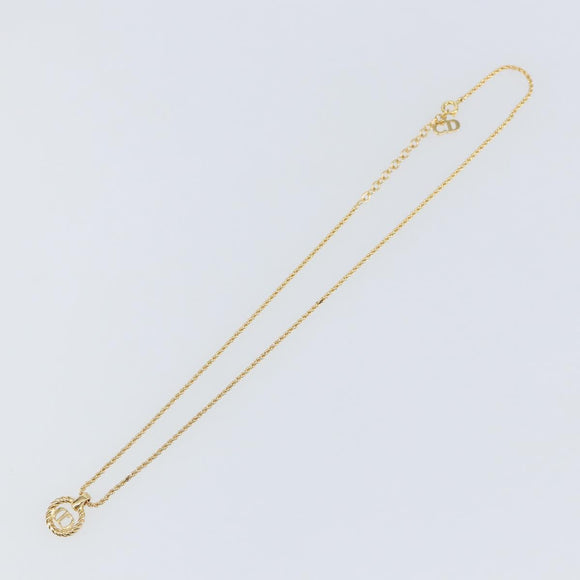 Christian Dior Necklace metal Gold Auth sw1691