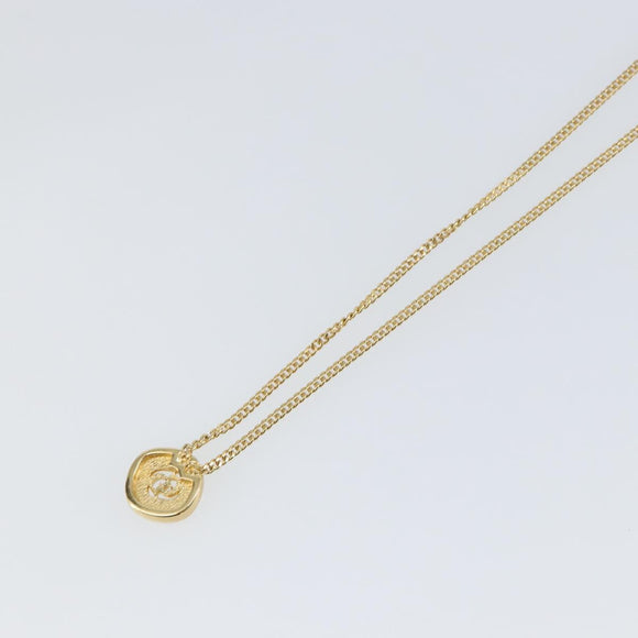 Christian Dior Necklace metal Gold Auth sw1694