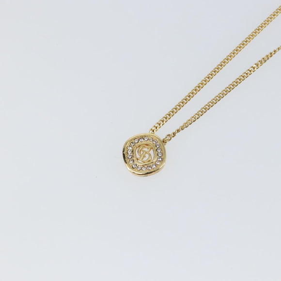 Christian Dior Necklace metal Gold Auth sw1694