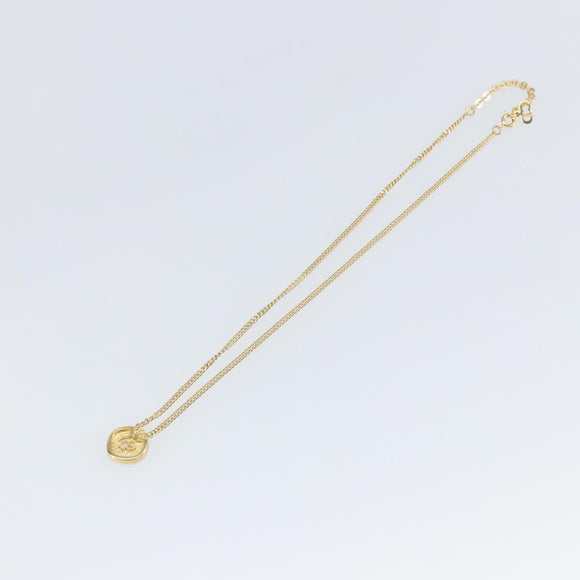Christian Dior Necklace metal Gold Auth sw1694
