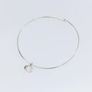 Christian Dior Choker metal Silver Auth sw1695-2