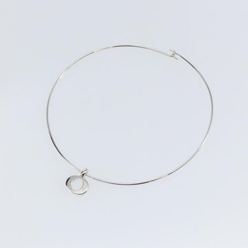 Christian Dior Choker metal Silver Auth sw1695 - 0