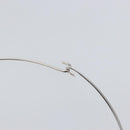 Christian Dior Choker metal Silver Auth sw1695-4