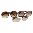 Chloe Bulgari Sunglasses Plastic 3Set Brown Auth sw1698-1