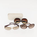Chloe Bulgari Sunglasses Plastic 3Set Brown Auth sw1698-18
