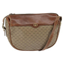 GUCCI Micro GG Supreme Shoulder Bag PVC Beige Gold 001 984 4001 Auth SW1700-1
