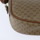 GUCCI Micro GG Supreme Shoulder Bag PVC Beige Gold 001 984 4001 Auth SW1700-15