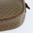 GUCCI Micro GG Supreme Shoulder Bag PVC Beige Gold 001 984 4001 Auth SW1700-16