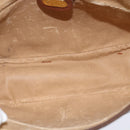 GUCCI Micro GG Supreme Shoulder Bag PVC Beige Gold 001 984 4001 Auth SW1700-11