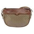 GUCCI Micro GG Supreme Shoulder Bag PVC Beige Gold 001 984 4001 Auth SW1700-13