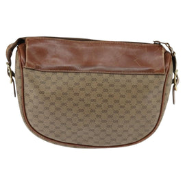 GUCCI Micro GG Supreme Shoulder Bag PVC Beige Gold 001 984 4001 Auth SW1700 - 0