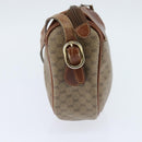 GUCCI Micro GG Supreme Shoulder Bag PVC Beige Gold 001 984 4001 Auth SW1700-3