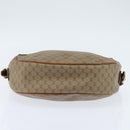 GUCCI Micro GG Supreme Shoulder Bag PVC Beige Gold 001 984 4001 Auth SW1700-5