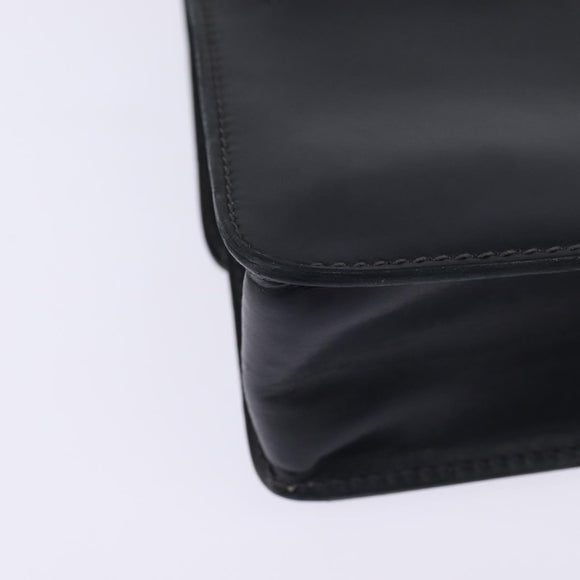 GUCCI Bamboo Sherry Line Hand Bag Leather Navy Red gold Auth SW1701