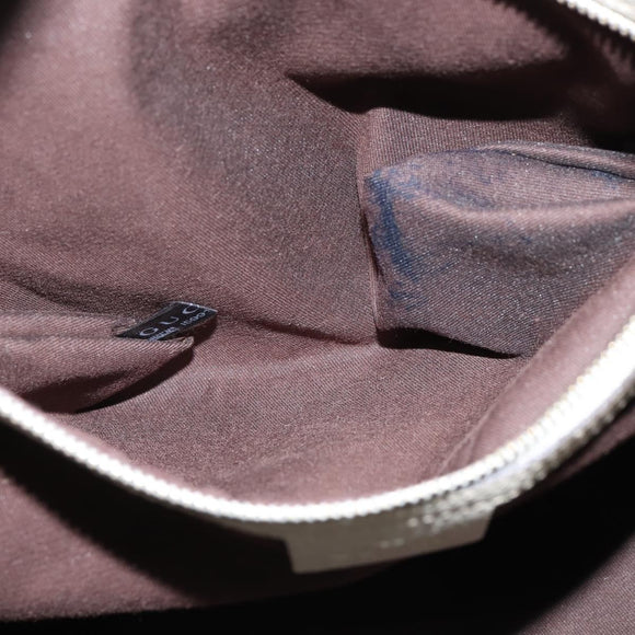 GUCCI GG Canvas Tote Bag Beige Gold 223972 Auth SW1704