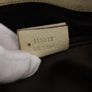 GUCCI GG Canvas Tote Bag Beige Silver 113017 Auth SW1705-12