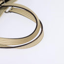 GUCCI GG Canvas Tote Bag Beige Silver 113017 Auth SW1705-7