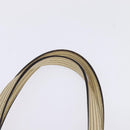 GUCCI GG Canvas Tote Bag Beige Silver 113017 Auth SW1705-8