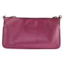 PRADA Shoulder Bag Safiano leather Pink Silver Auth SW1708-2