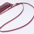 PRADA Shoulder Bag Safiano leather Pink Silver Auth SW1708-7