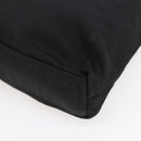 PRADA Tote Bag Nylon Black Silver Auth SW1710-15