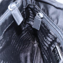 PRADA Tote Bag Nylon Black Silver Auth SW1710-20