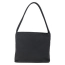 PRADA Tote Bag Nylon Black Silver Auth SW1710-2
