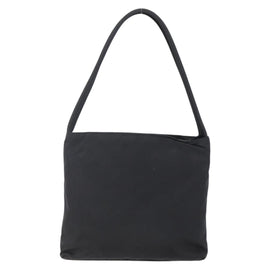 PRADA Tote Bag Nylon Black Silver Auth SW1710 - 0