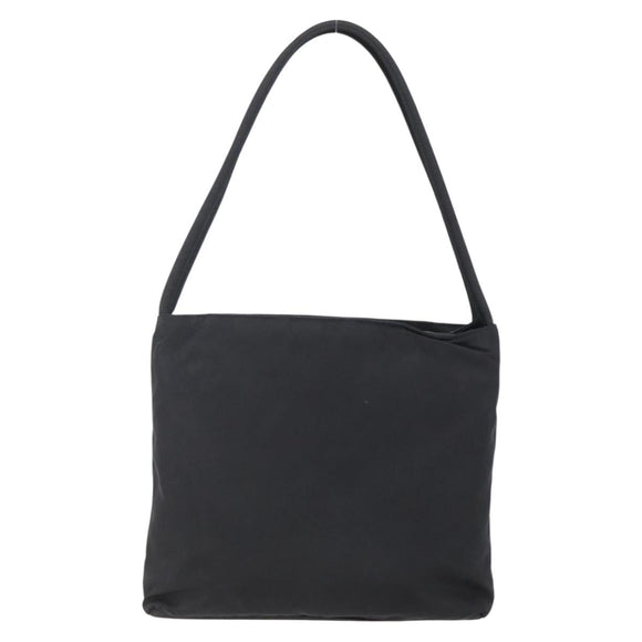 PRADA Tote Bag Nylon Black Silver Auth SW1710