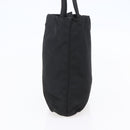 PRADA Tote Bag Nylon Black Silver Auth SW1710-4