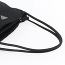 PRADA Tote Bag Nylon Black Silver Auth SW1710-7